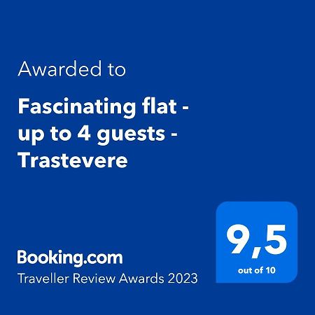 Fascinating Flat - Up To 4 Guests - Trastevere Roma Ngoại thất bức ảnh